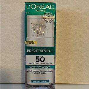 L'Oreal Bright Reveal SPF 50 Daily UV Lotion, 1.7 oz